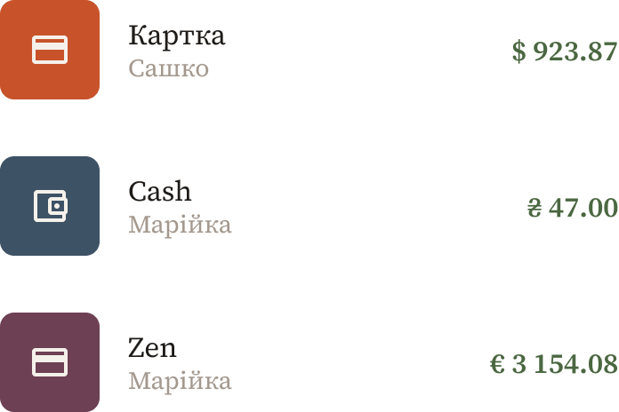 Форма створення рахунку
